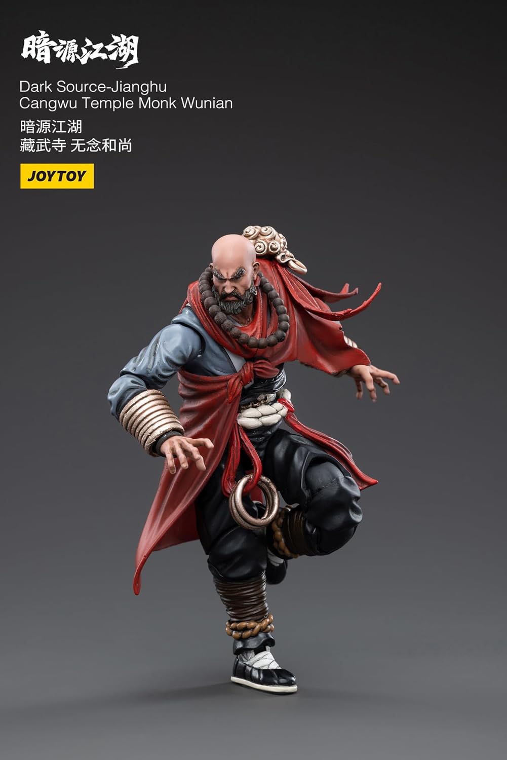 JoyToy 1/18 Scale Dark Source Battle for The Stars Chinese Ancient Warriors Jianghu Cangwu Temple Monk Wunian Action Figure