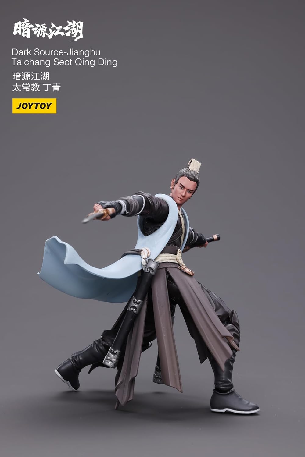 JoyToy 1/18 Scale Dark Source Battle for The Stars Chinese Ancient Warriors Jianghu Taichang Sect Qing Ding Action Figure