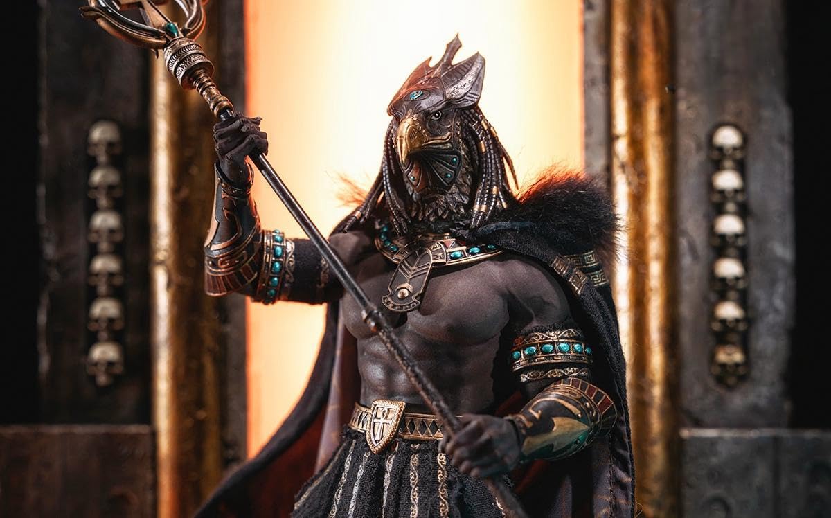 HiPlay TBLeague Collectible Figure Full Set: Horus Guardian of Pharaoh, Seamless Design, 1:12 Scale Miniature Male Action Figurine