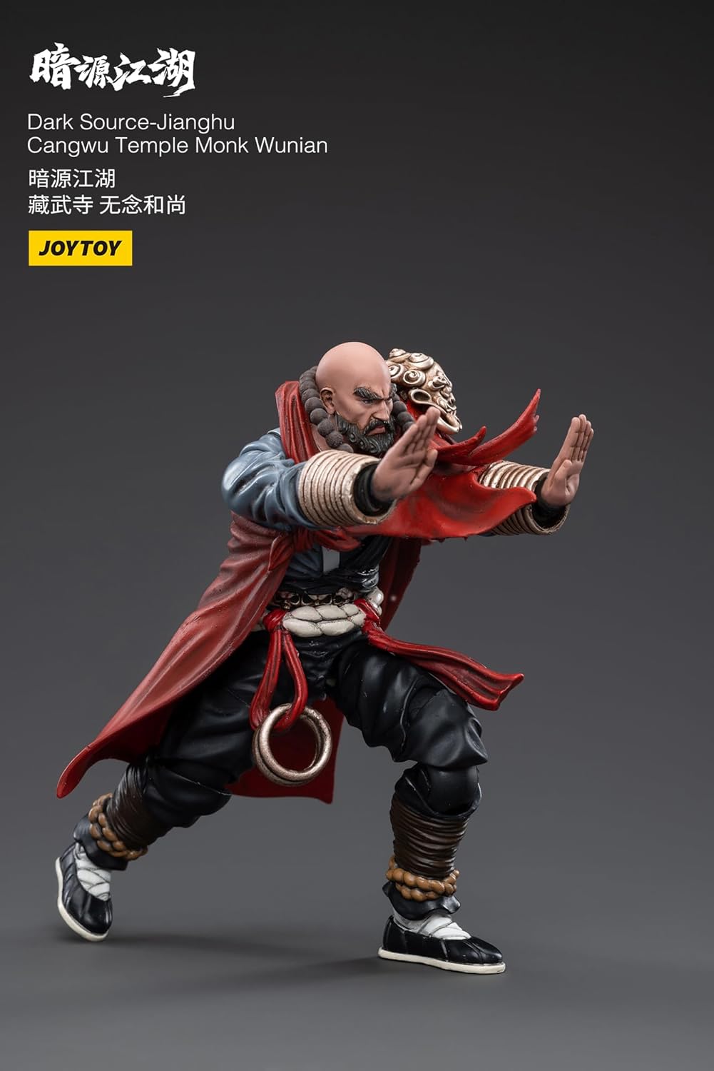 JoyToy 1/18 Scale Dark Source Battle for The Stars Chinese Ancient Warriors Jianghu Cangwu Temple Monk Wunian Action Figure