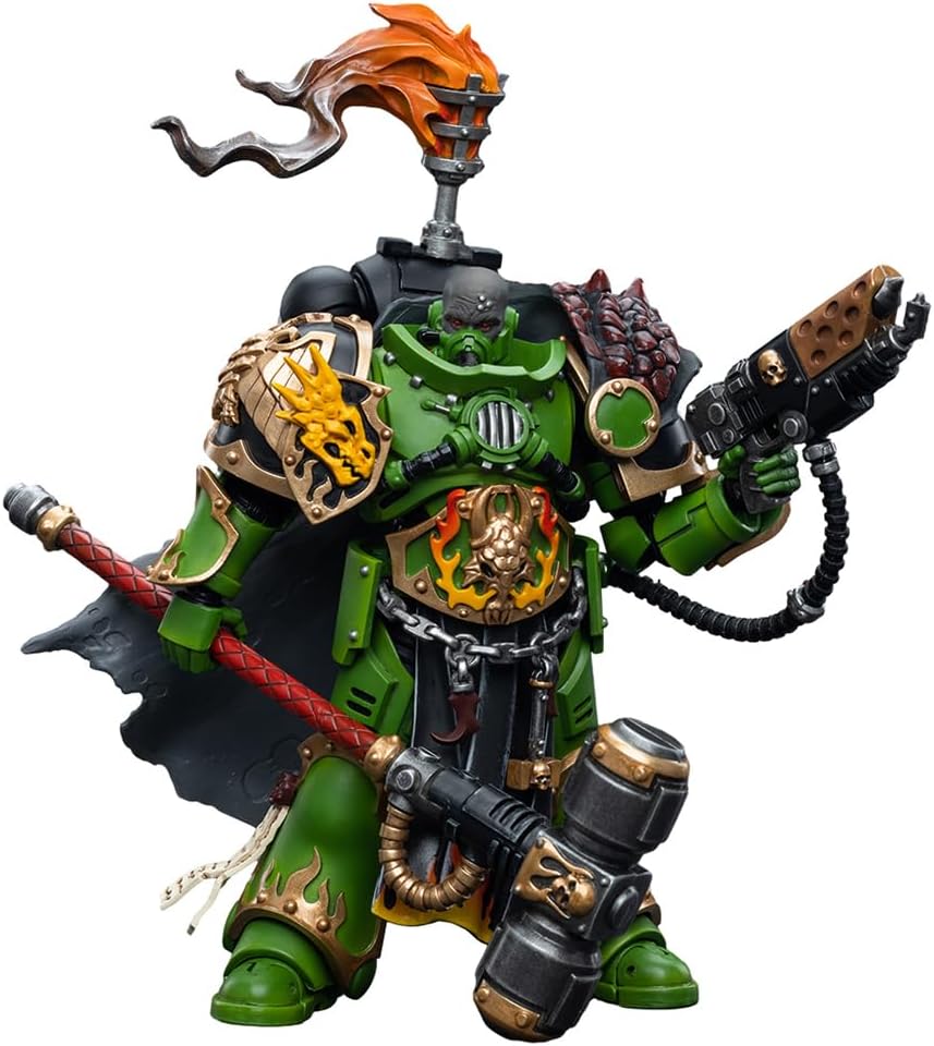 HiPlay JoyToy Warhammer 40K Salamanders Captain Adrax Agatone 1:18 Scale Collectible Action Figure