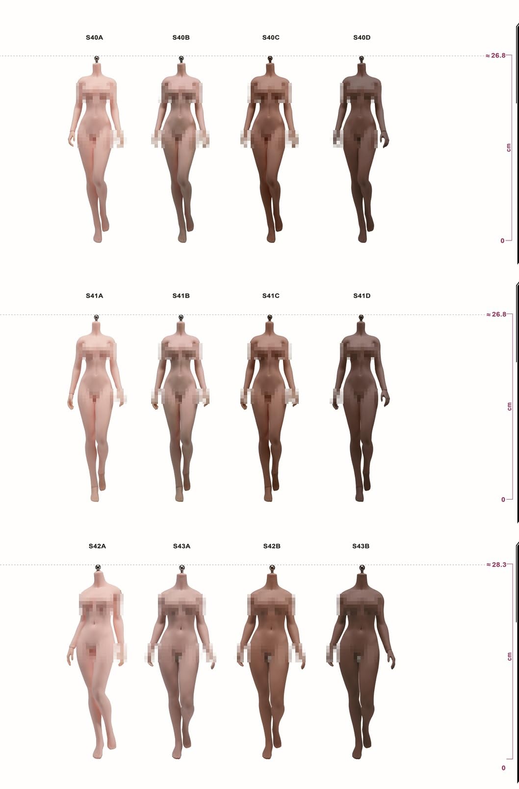 Tbleague 1:6 Scale Female Seamless Action Figure Body