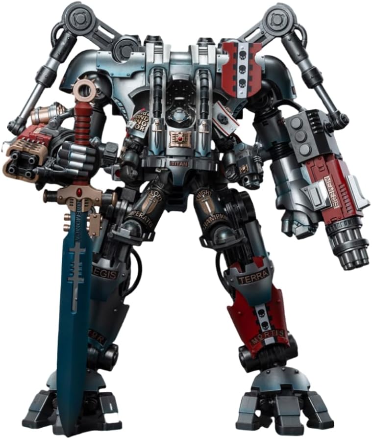 Figura coleccionable JoyToy 40K: Caballeros Grises Nemesis Dreadknight, escala 1:18, JT7592 (Mecha Nemesis, piloto no incluido)