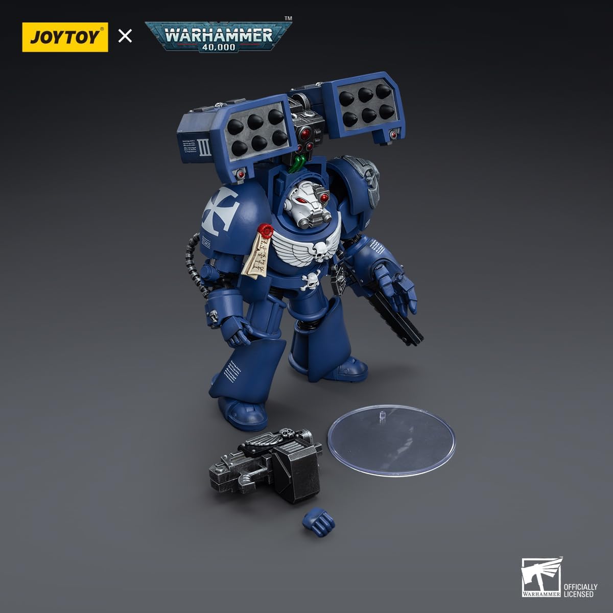 HiPlay JoyToy Warhammer 40K Ultramarines Terminators Brother Andrus 1:18 Scale Collectible Action Figure