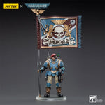 (Only Shipped to the DE) JoyToy Warhammer 40K 1/18 Scale Astra Militarum Tempestus Scions Command Squad 55th Kappic Eagles Banner Bearer Action Figure