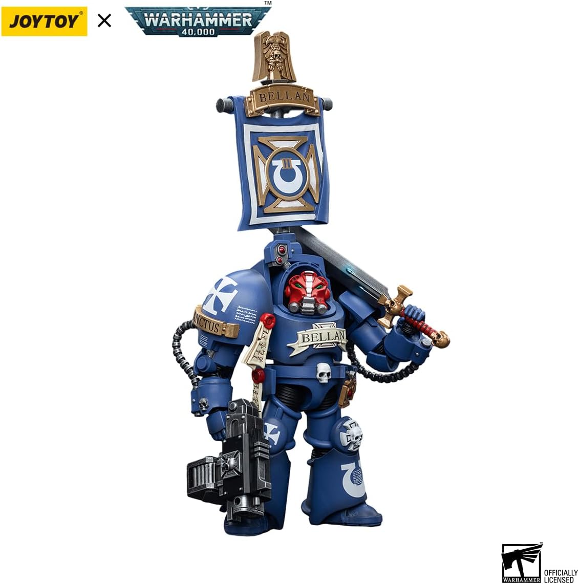 HiPlay JoyToy Warhammer 40K Ultramarines Terminators Sergeant Bellan 1:18 Scale Collectible Action Figure