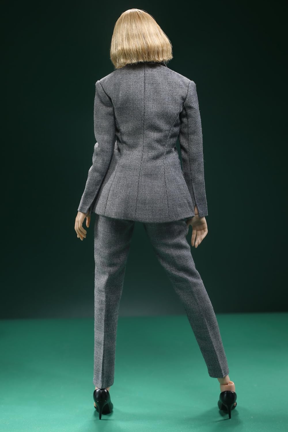 HiPlay 1/6 Scale Figure Doll Clothes: Blue Female Slim-Fit Suit for 12-inch Collectible Action Figure