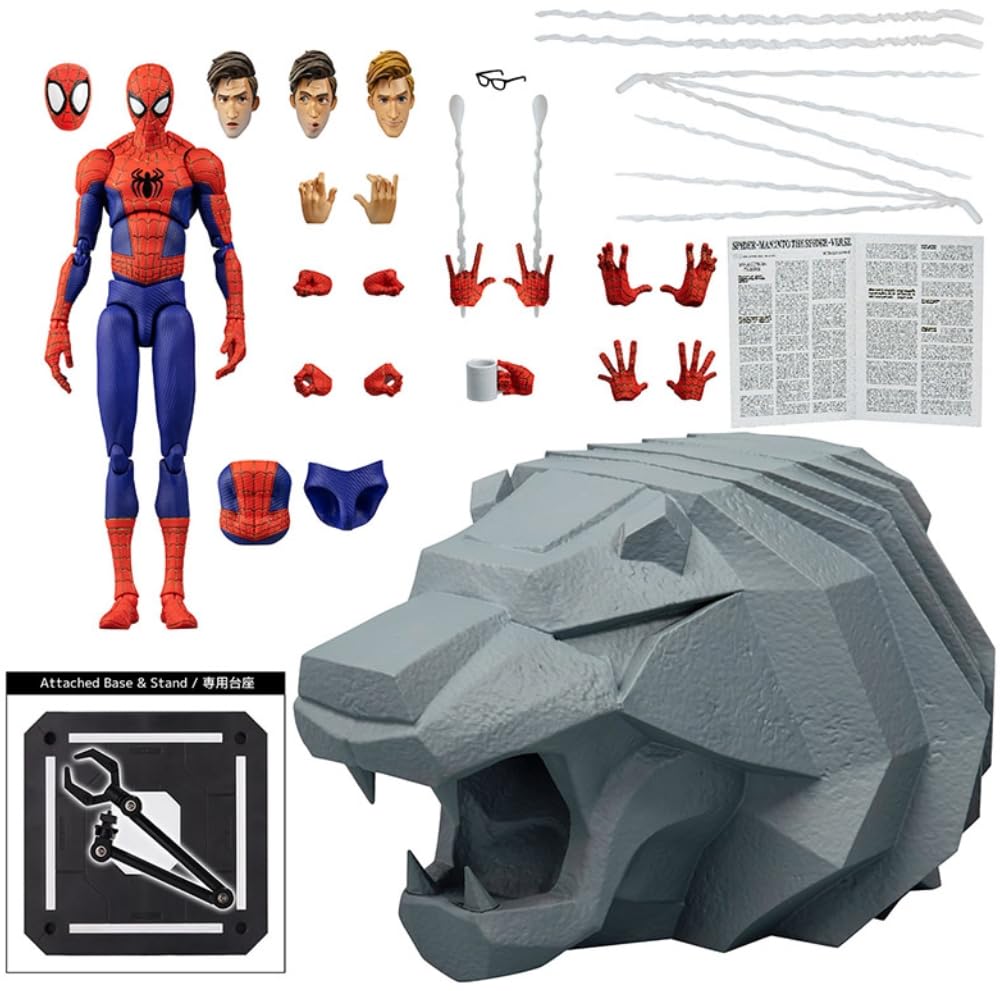 HiPlay Sentinel Collectible Figure Full Set: Spider Man, Miles Miniature Action Figurine