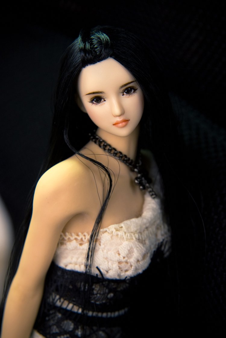 Figura de acción esculpida de cabeza femenina a escala 1/6 TBLeague/Obitsu/JIAOU CDH12