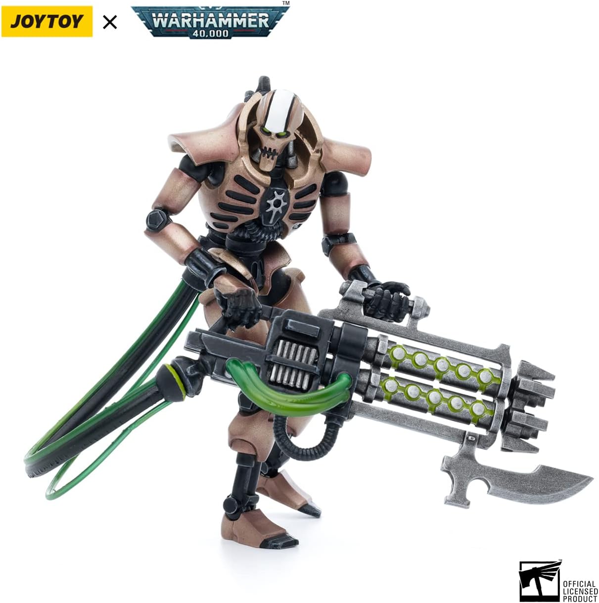 HiPlay JoyToy ¡Á Warhammer 40K Officially Licensed 1/18 Scale Action Figures Full Set Series Black Templars & Necrons (Necrons, Golden Blaster x 2)