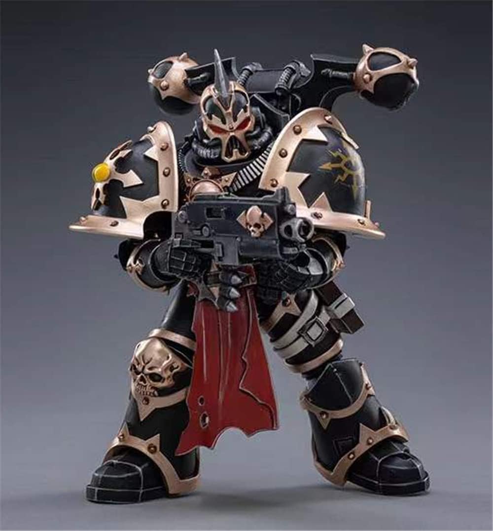 HiPlay JoyToy ¡Á Warhammer 40K Official Licensed 1:18 Scale Science Fiction Action Figure Set - Black Legion Chaos Space Marine E