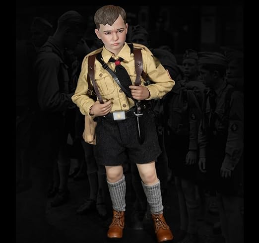 HiPlay Facepool Collectible Figure Full Set: WWII German Youth Brigade Rabbit Boy, 1:6 Scale Miniature Male Action Figurine History Edition FP016B