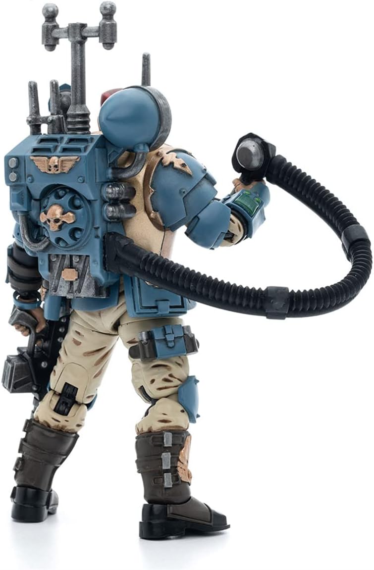 (Only Shipped to the DE) JoyToy Warhammer 40K 1/18 Scale Astra Militarum Tempestus Scions Command Squad 55th Kappic Eagles Vox Operator Action Figure