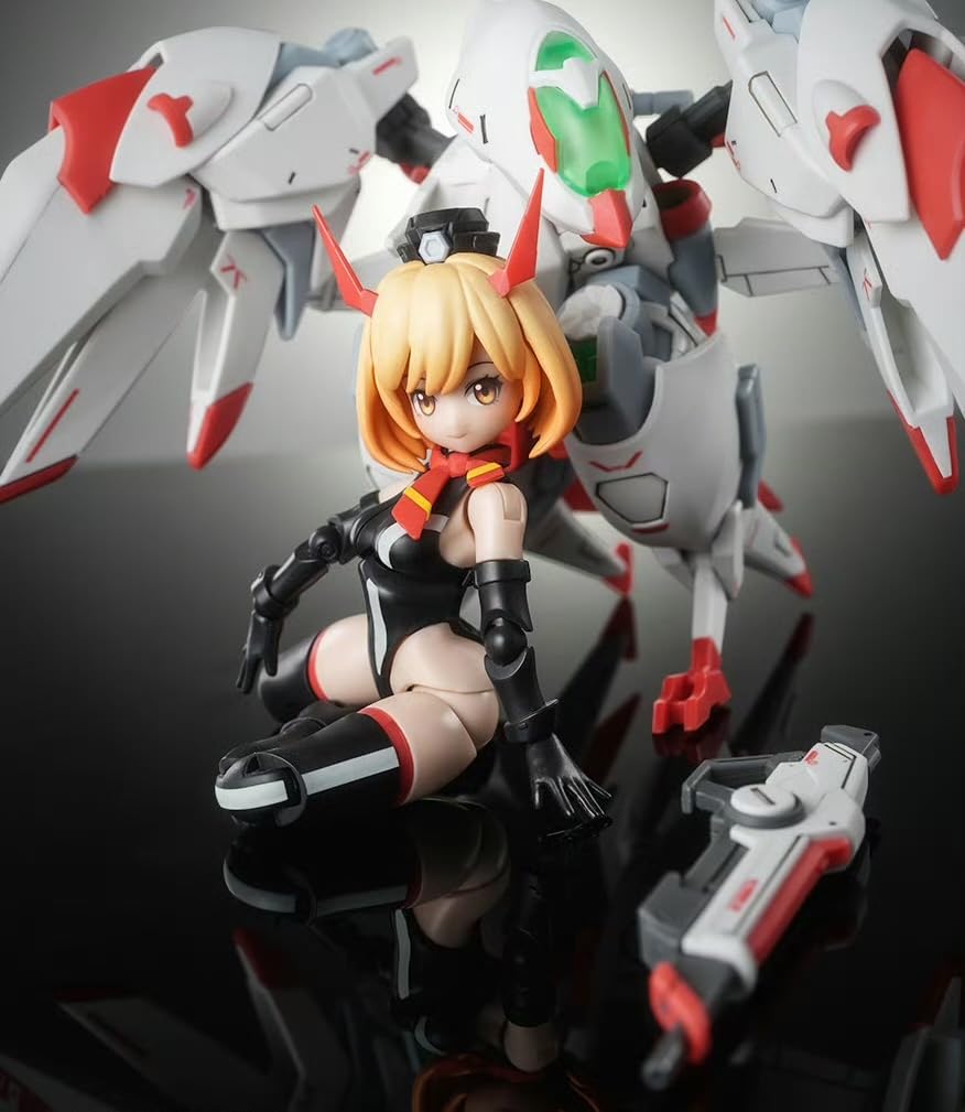 HiPlay BigFirebird x Hemoxian Plastic Model Kits: Full-Time Jijia, Kelly Janet, Mecha Musume, Anime Style Collectible Action Figures KL