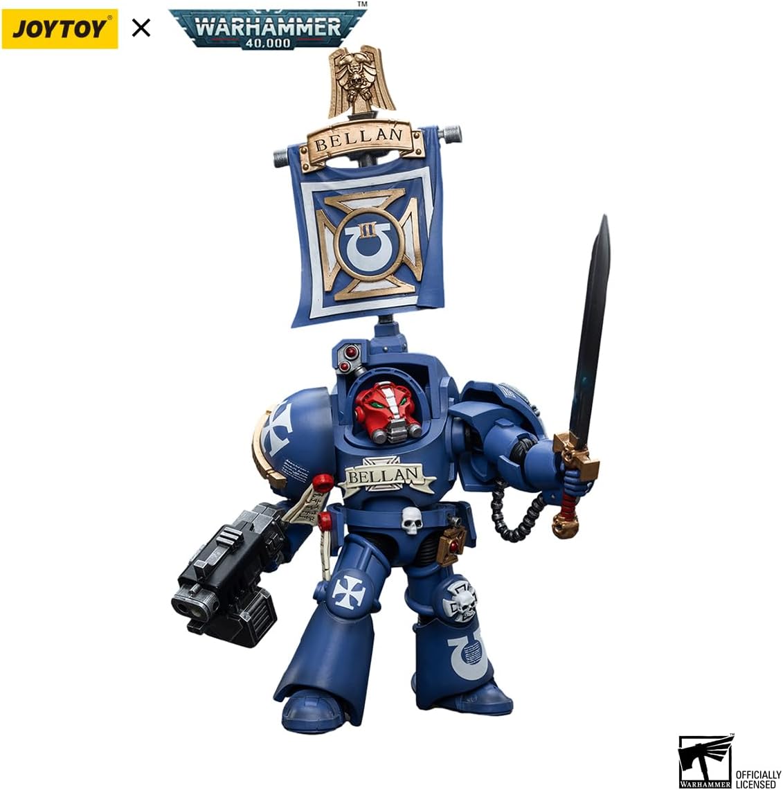 HiPlay JoyToy Warhammer 40K Ultramarines Terminators Sergeant Bellan 1:18 Scale Collectible Action Figure