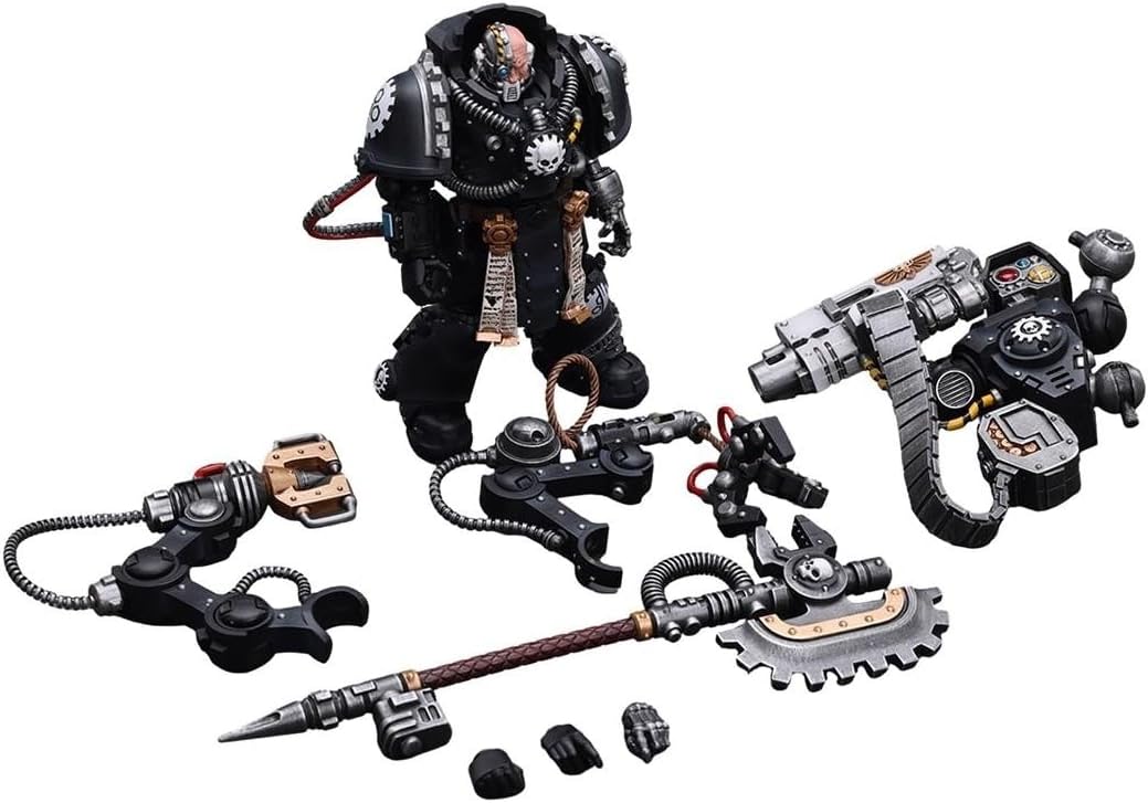 HiPlay JoyToy Warhammer 40K Collectible Figure: Iron Hands lron Father Feirros 1:18 Scale Action Figures