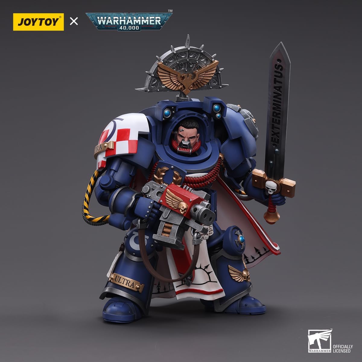 HiPlay JoyToy Warhammer 40K Ultramarine Terminator Captain 1:18 Scale Collectible Action Figure