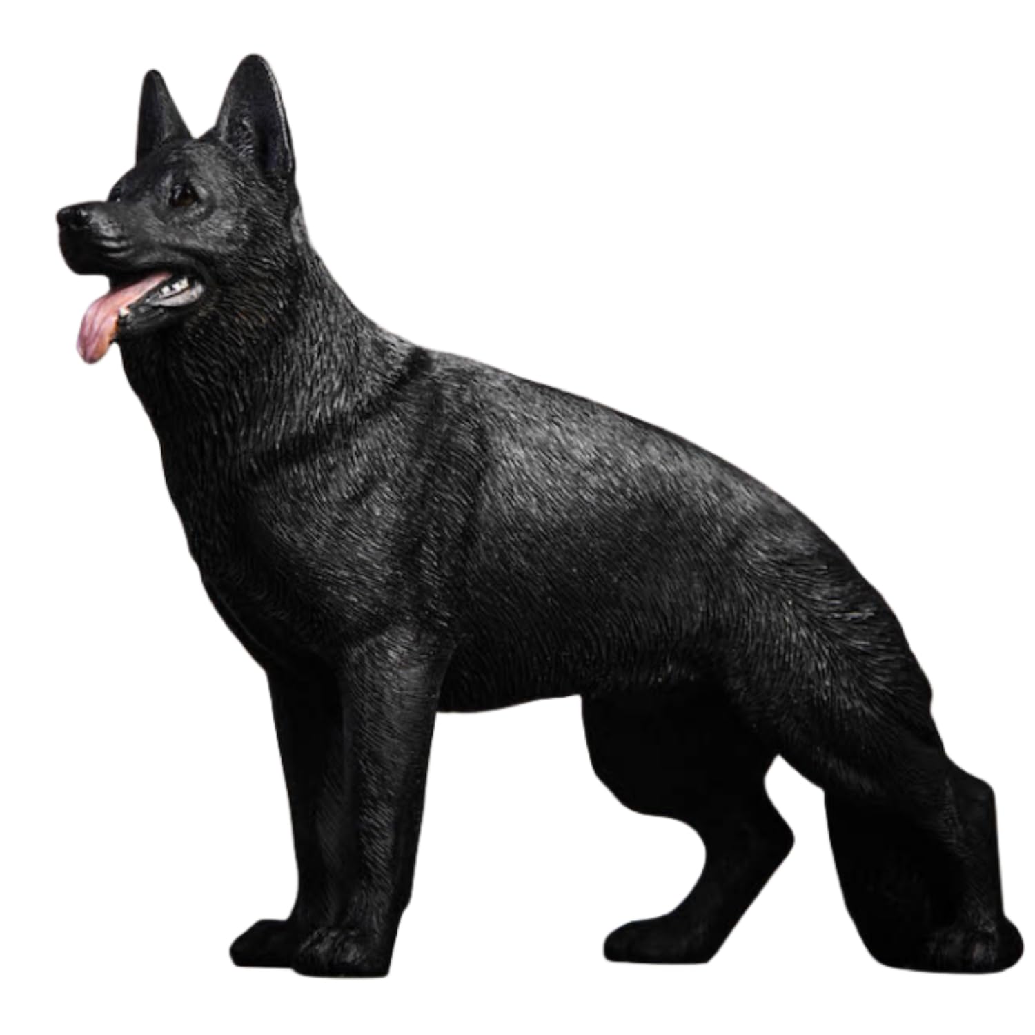 HiPlay JXK Collectible Dog Figure: Shepherd, Expertly Hand-Painted, Lifelike, Safe Resin, 1:12 Scale Miniature Animal Figurine