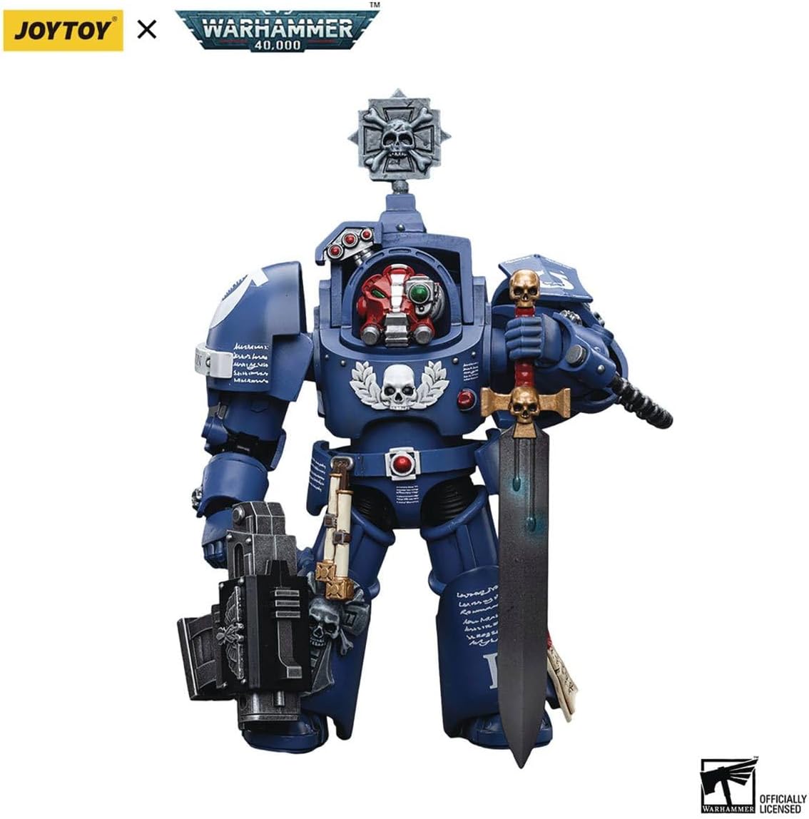 HiPlay JoyToy Warhammer 40K Ultramarines Terminators Sergeant Terconon 1:18 Scale Collectible Action Figure