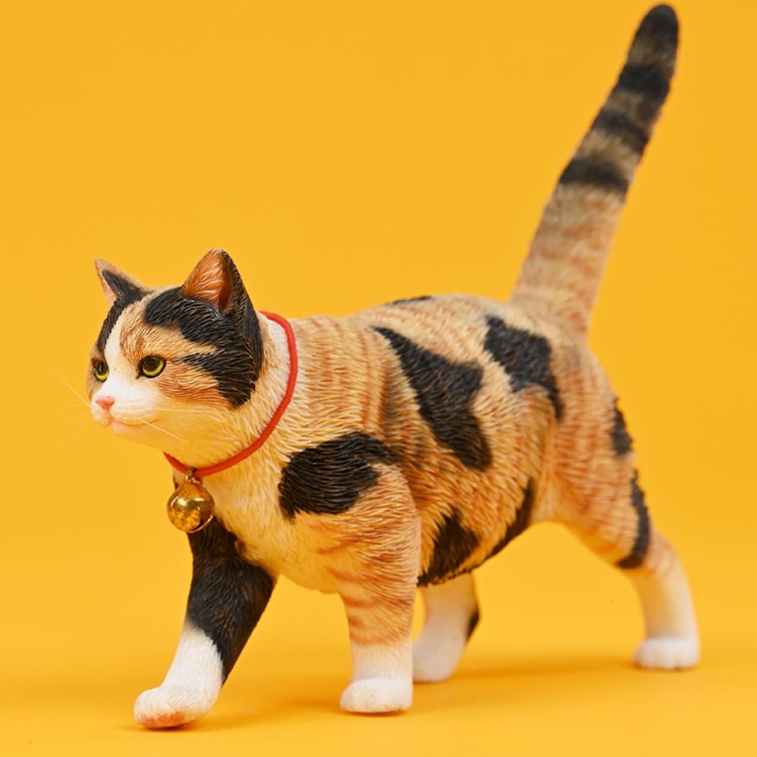 HiPlay JXK Collectible Cat Figure: Felis Catus, Expertly Hand-Painted, Lifelike, Safe Resin, 1:6 Scale Miniature Animal Figurine