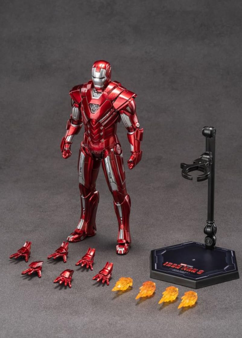 HiPlay ZD Collectible Figure Full Set: Iron Man 3 Mark 33, 1:10 Scale Miniature Action Figurine