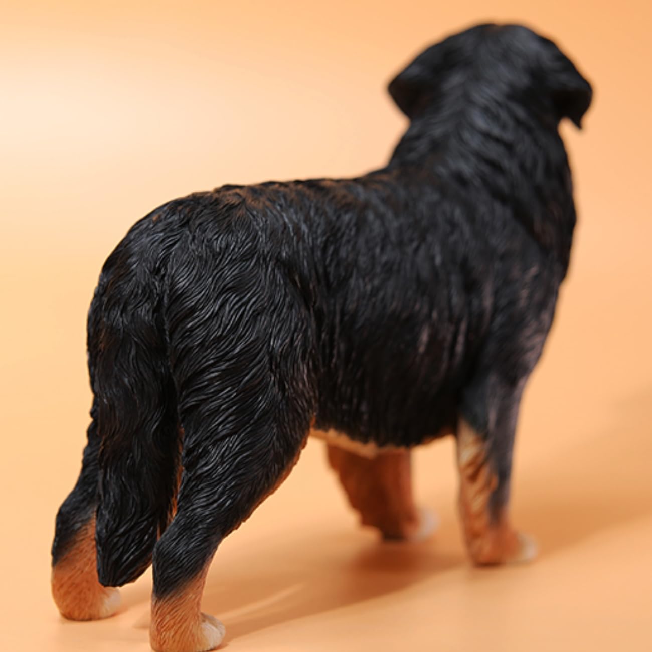 HiPlay JXK Collectible Dog Figure: Bernese Mountain Dog, Expertly Hand-Painted, Lifelike, Safe Resin, 1:6 Scale Miniature Animal Figurine JXK144