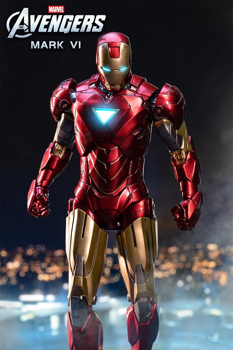 HiPlay ZD Collectible Figure Full Set: Iron Man Mark, 1:10 Scale Miniature Action Figurine