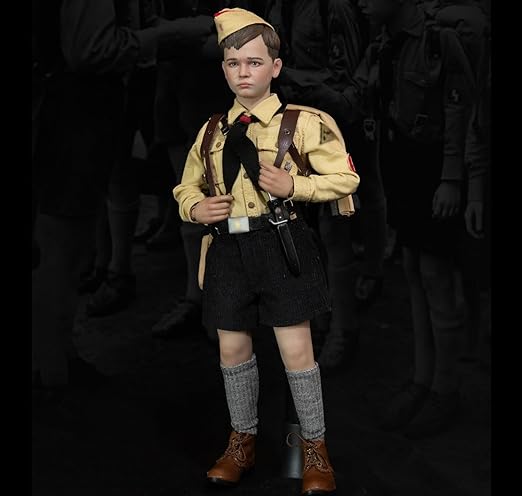 HiPlay Facepool Collectible Figure Full Set: WWII German Youth Brigade Rabbit Boy, 1:6 Scale Miniature Male Action Figurine History Edition FP016B