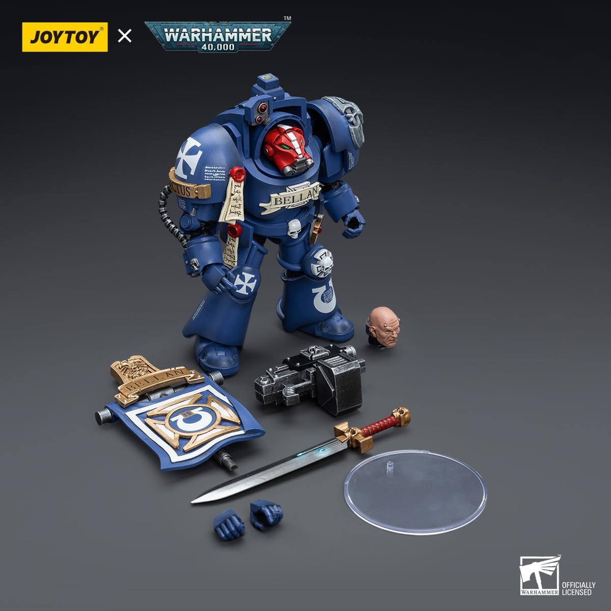 HiPlay JoyToy Warhammer 40K Ultramarines Terminators Sergeant Bellan 1:18 Scale Collectible Action Figure