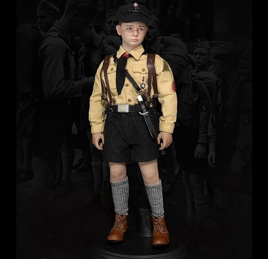 HiPlay Facepool Collectible Figure Full Set: WWII German Youth Brigade Rabbit Boy, 1:6 Scale Miniature Male Action Figurine History Edition FP016B