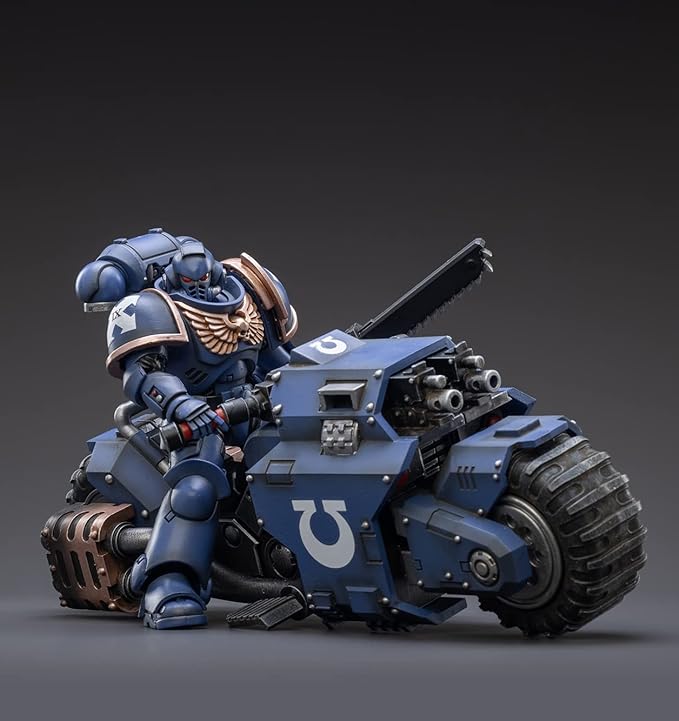 HiPlay JoyToy 40K Officially Licensed 1/18 Scale Science Fiction Action Figures Full Set Series - Space Marines Ultramarines Outriders