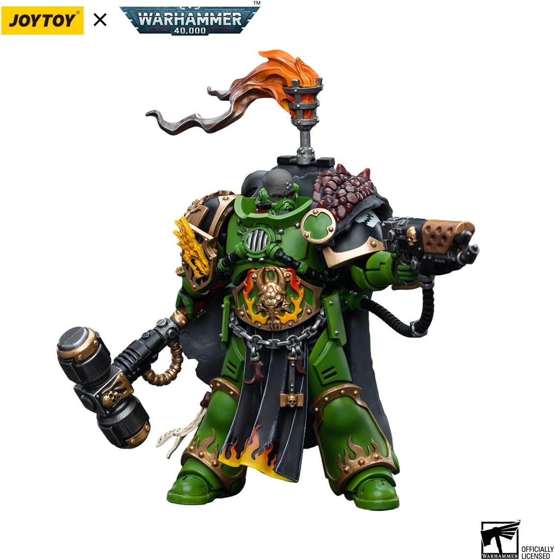 HiPlay JoyToy Warhammer 40K Salamanders Captain Adrax Agatone 1:18 Scale Collectible Action Figure