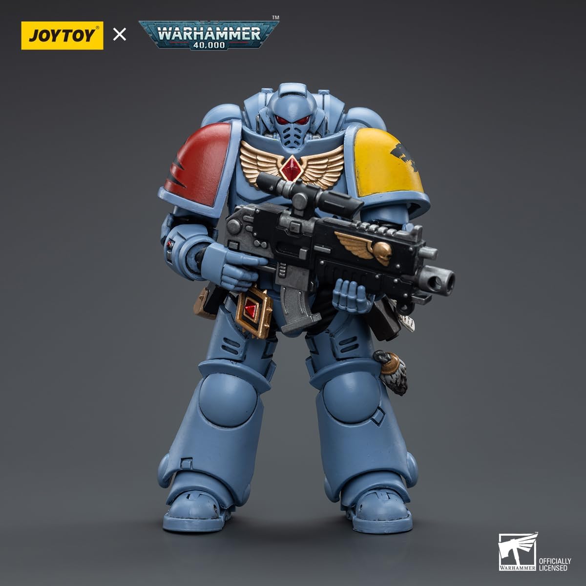 HiPlay JoyToy ¡Á Warhammer 40K Officially Licensed 1/18 Scale Science Fiction Action Figures Full Set Series (Intercessors, Space Wolves)