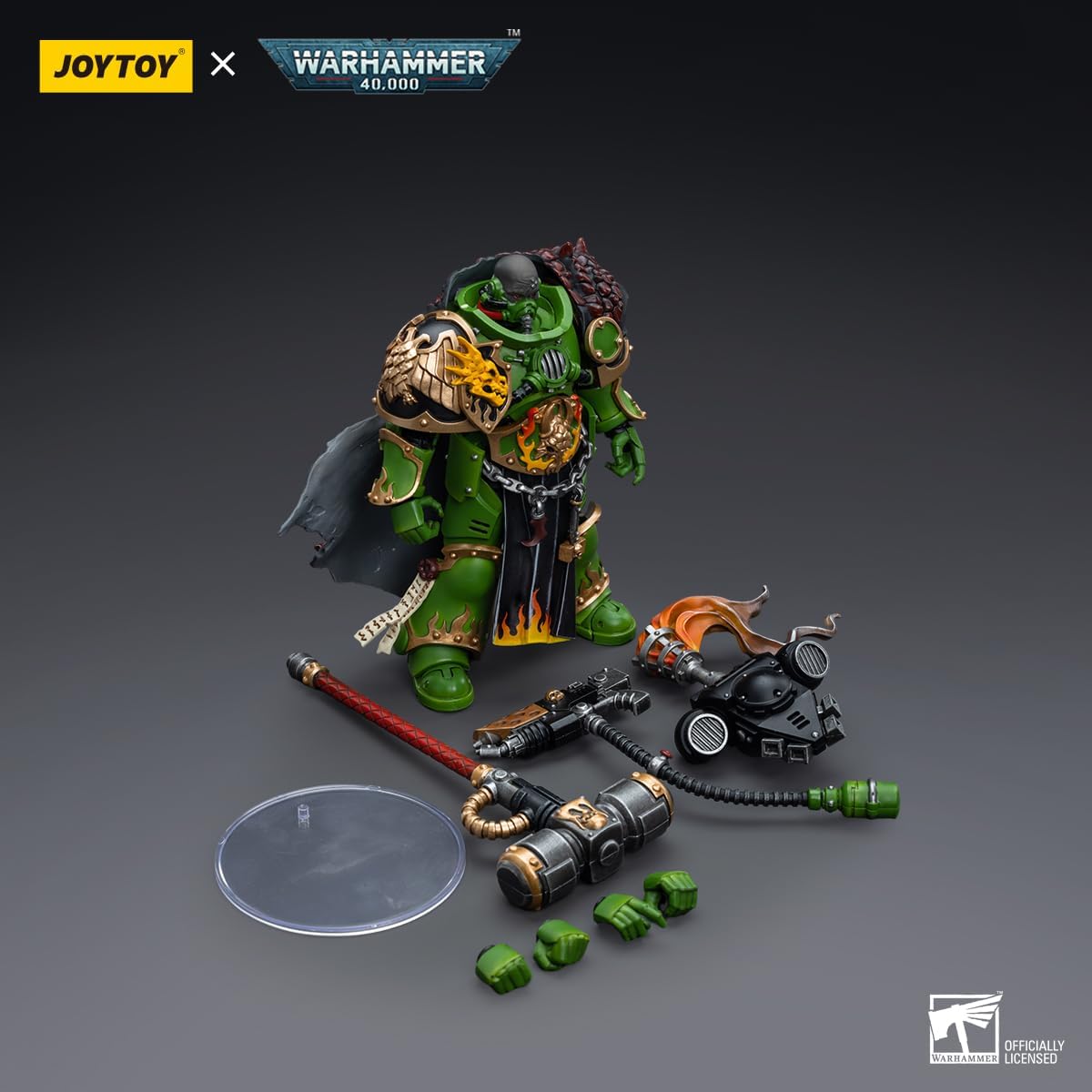 HiPlay JoyToy Warhammer 40K Salamanders Captain Adrax Agatone 1:18 Scale Collectible Action Figure