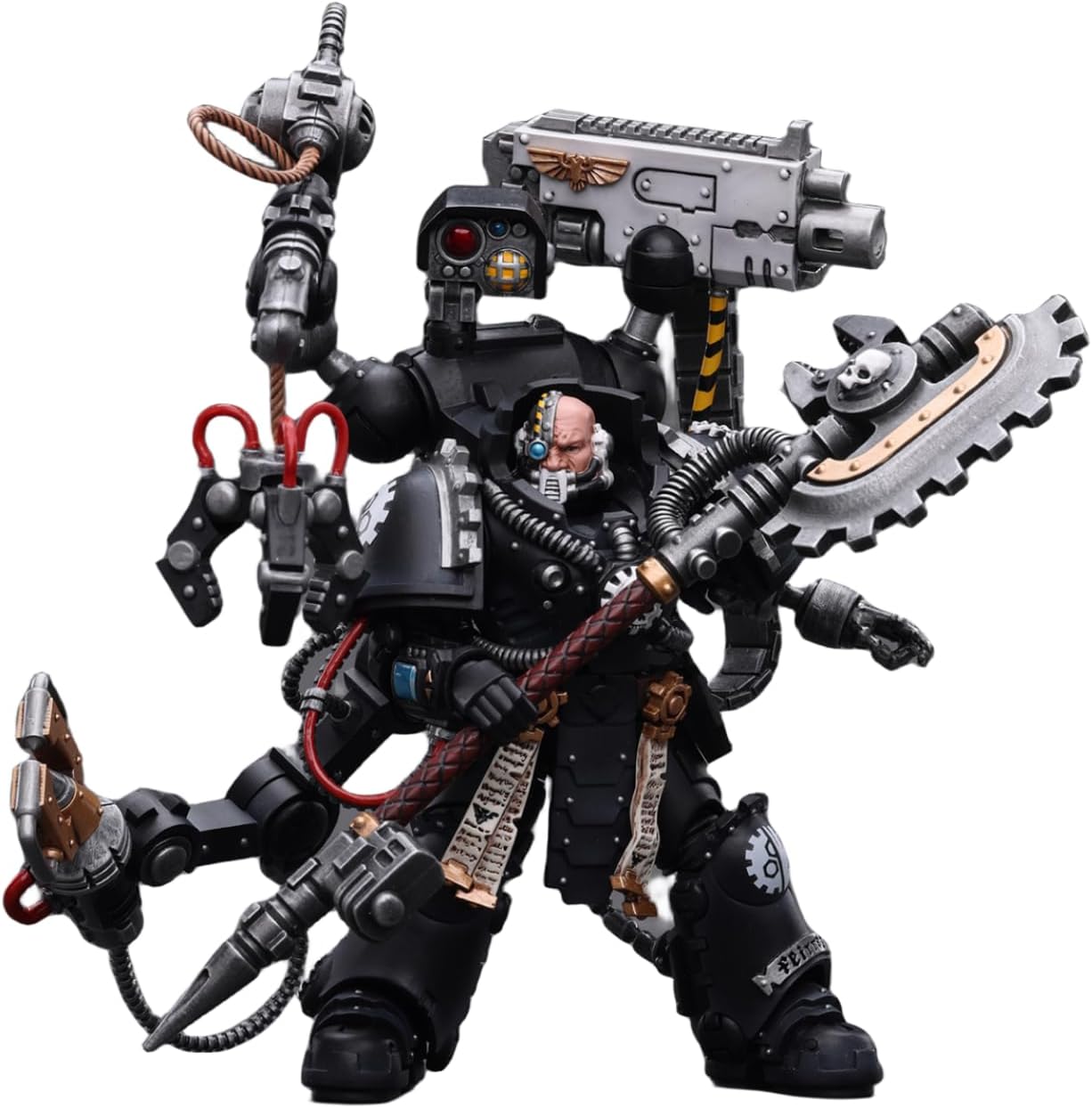 HiPlay JoyToy Warhammer 40K Collectible Figure: Iron Hands lron Father Feirros 1:18 Scale Action Figures