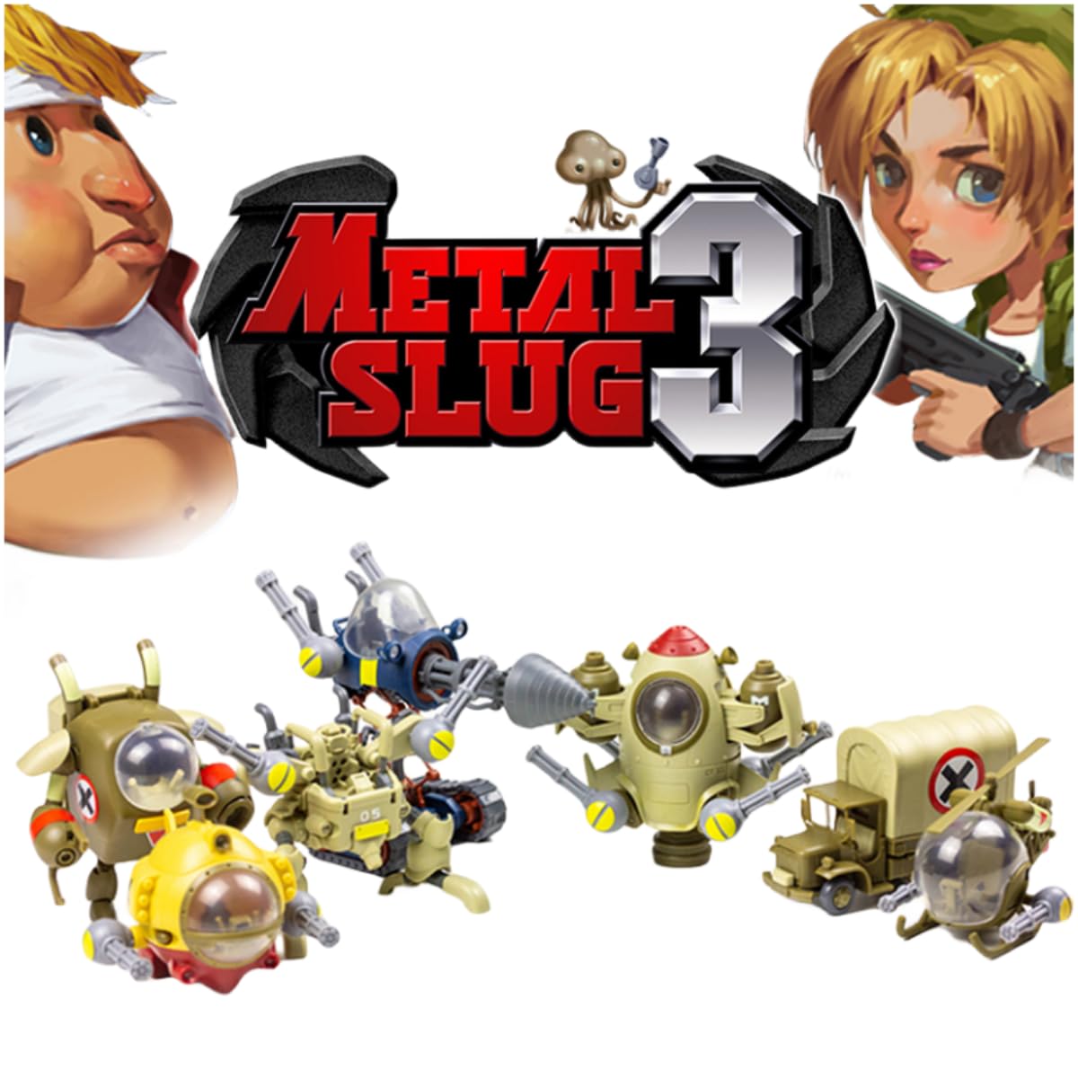 HiPlay Plastic Model Kits: Metal Slug: ASV Space Combat Vehicle, Mecha Anime Style Collectible Action Figures