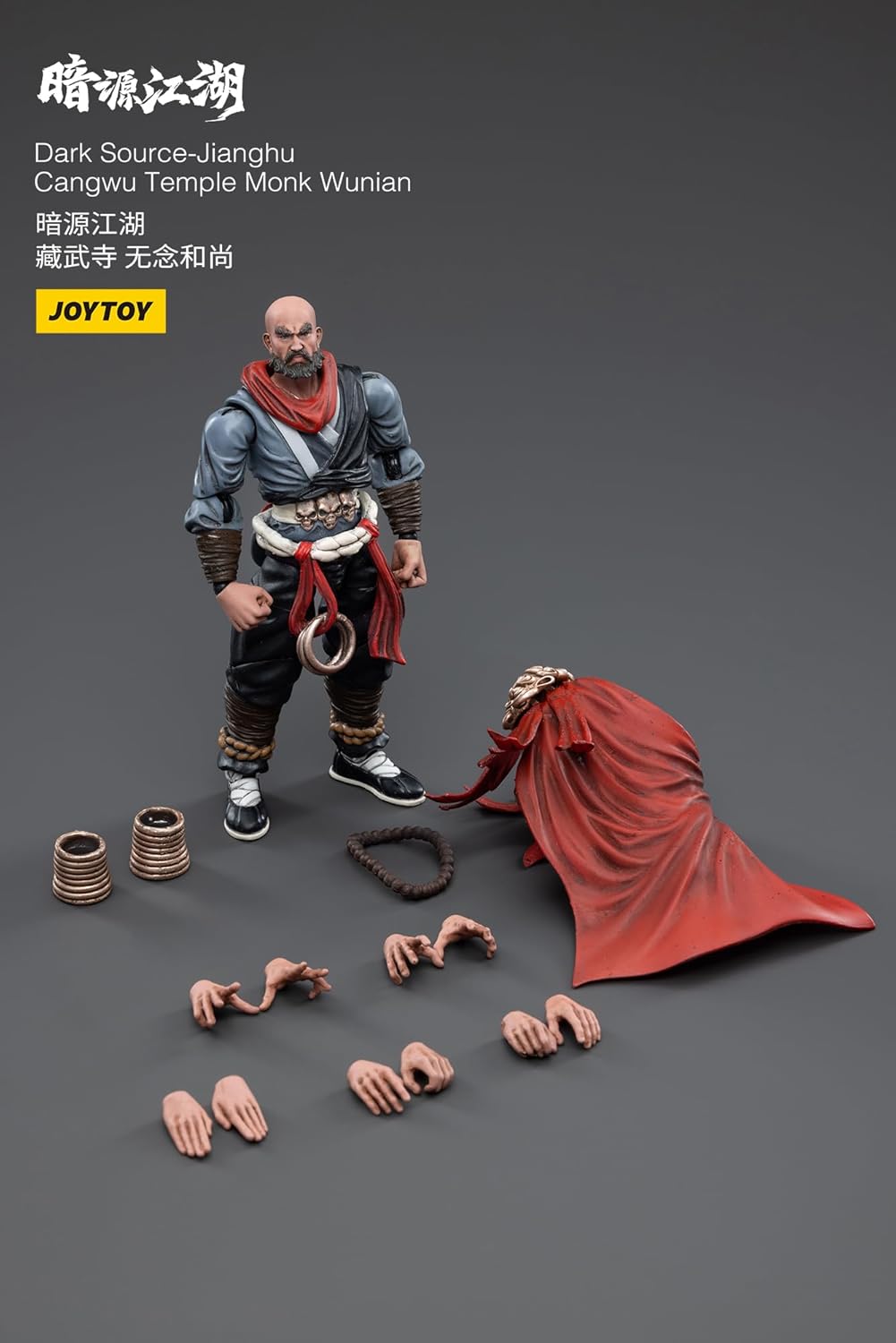 JoyToy 1/18 Scale Dark Source Battle for The Stars Chinese Ancient Warriors Jianghu Cangwu Temple Monk Wunian Action Figure