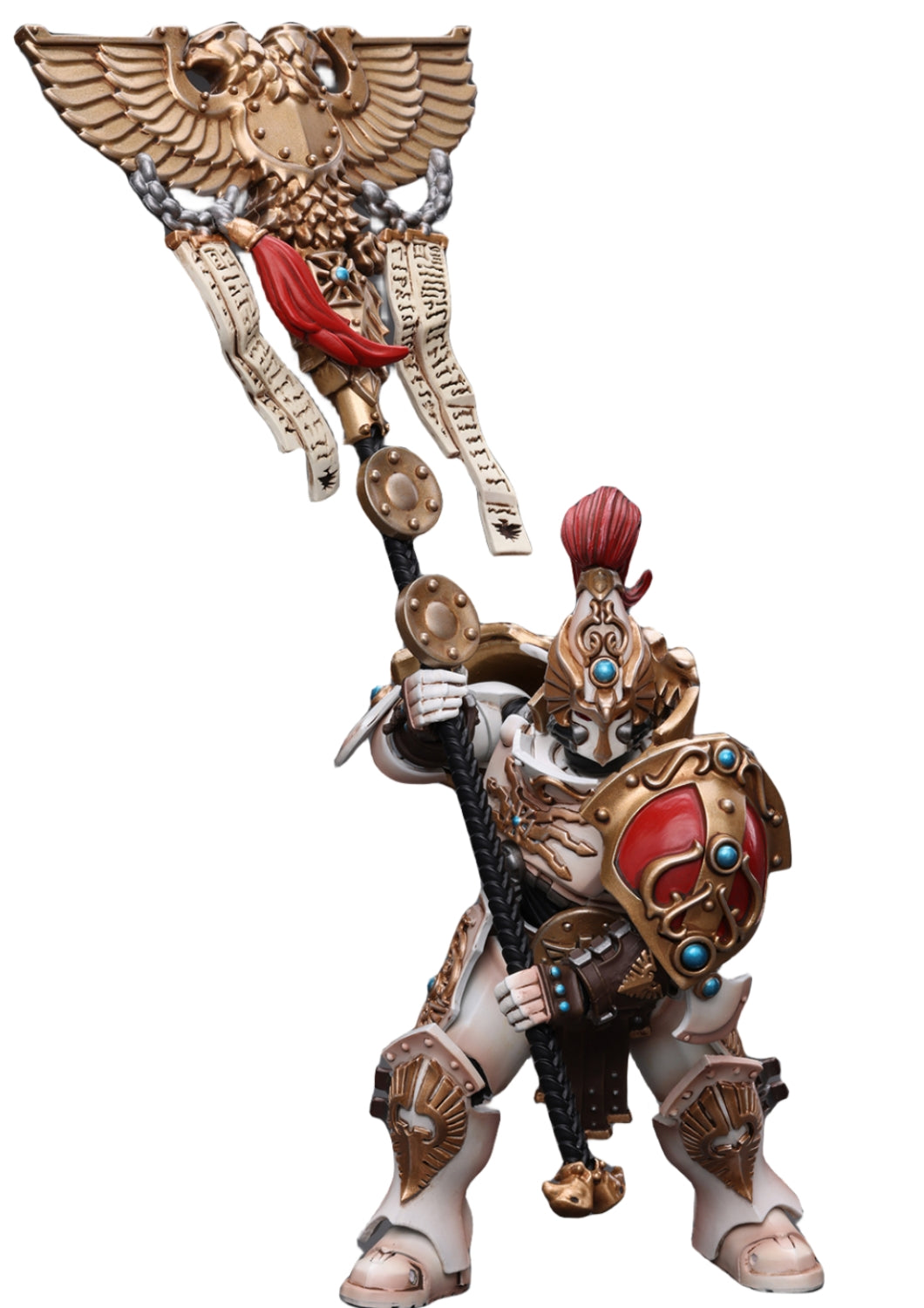 HiPlay JoyToy 40K Collectible Figure: Adeptus Custodes Solar Watch Vexilus Praetor 1:18 Scale Action Figures JT9350