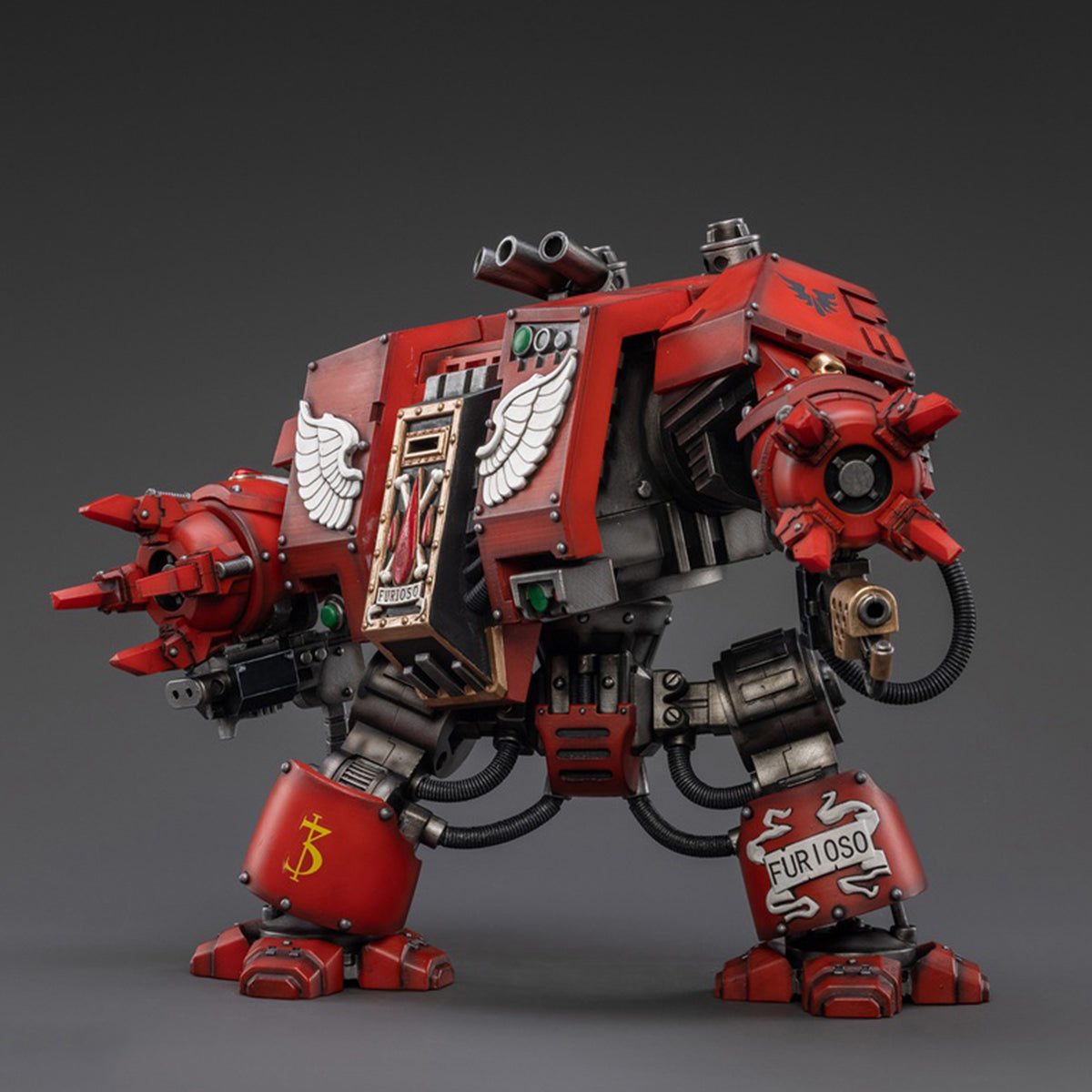 Figura de acción JOYTOY Warhammer 40,000 Blood Angels Furioso Dreadnought Brother Samel
