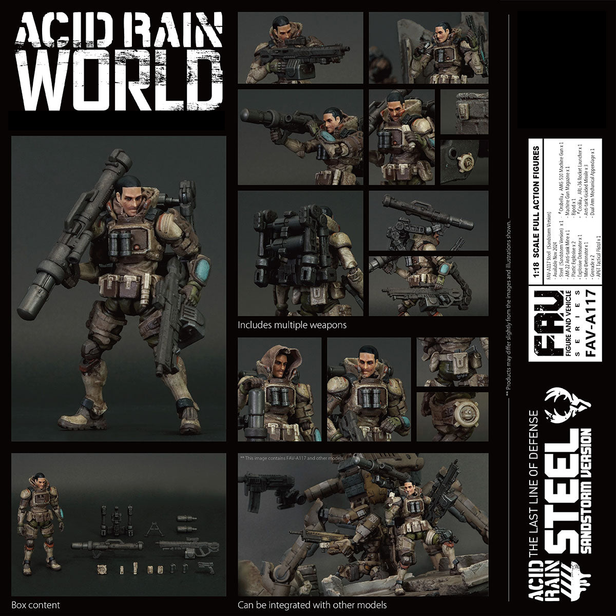 TOY ALLIANCE Acid Rain World Steel（Sandstorm Version） Action Figure