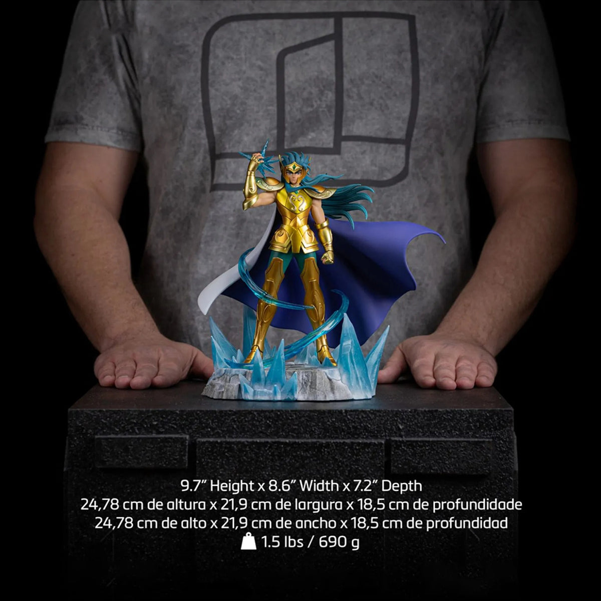 Iron Studios 1/10 Saint Seiya Aquarius Camus Art Anime Statue