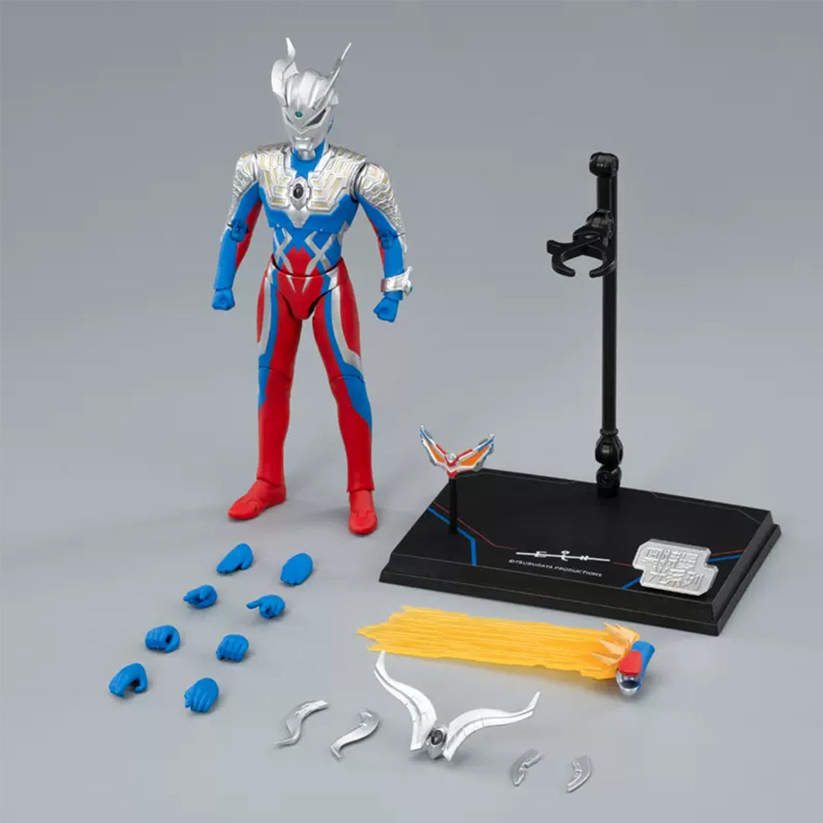 Figura de acción luminosa magnética Ultraman Zero de ZD Toys, set completo