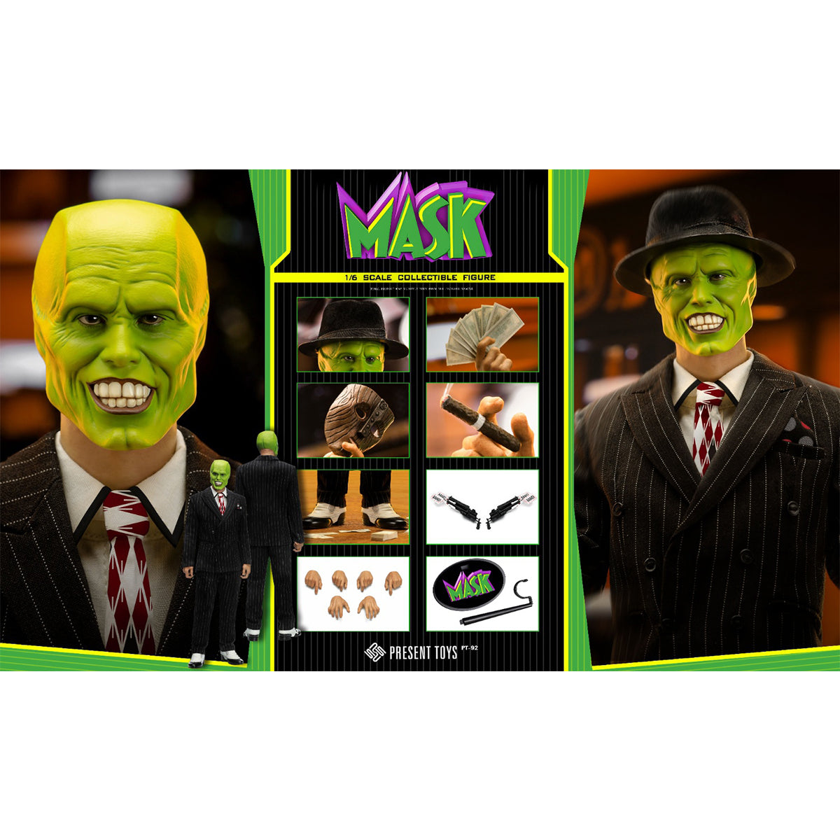 PRESENT TOYS Masked Man in Black Action Figures