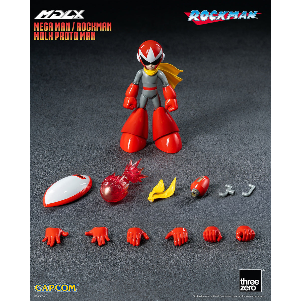 Threezero Rockman / Mega Man MDLX Proto Man 3Z09890A0 Action Figure