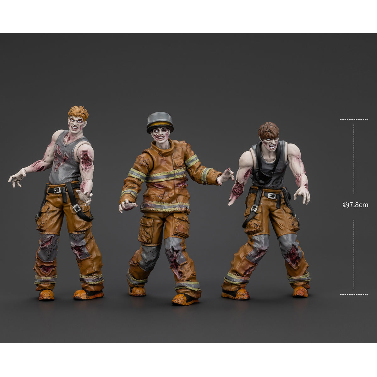 (Only Shipped to the US) JOYTOY 1/25 Dark Source Zombie Figure Firefighters JT01598 Action Figures