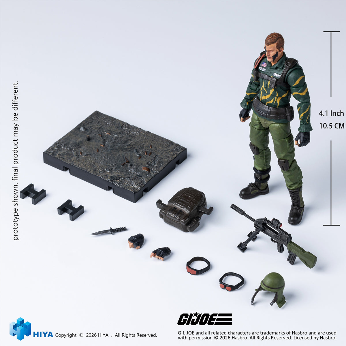 HIYA EXQUISITE MINI Series G.I. Joe Dusty (EMG0465 Tiger Force Version) 1/18 Scale Action Figure Set