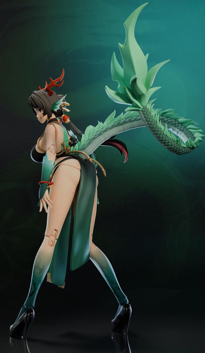 CANG TOYS Little Green Dragon Long Ji 1/12 Scale Action Figures