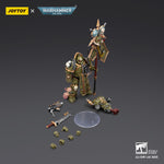 JOYTOY Warhammer Death Guard Blightlord Terminator & Plague Marine Icon bearer with Boltgun and Plague knife 1/18 Scale Action Figure