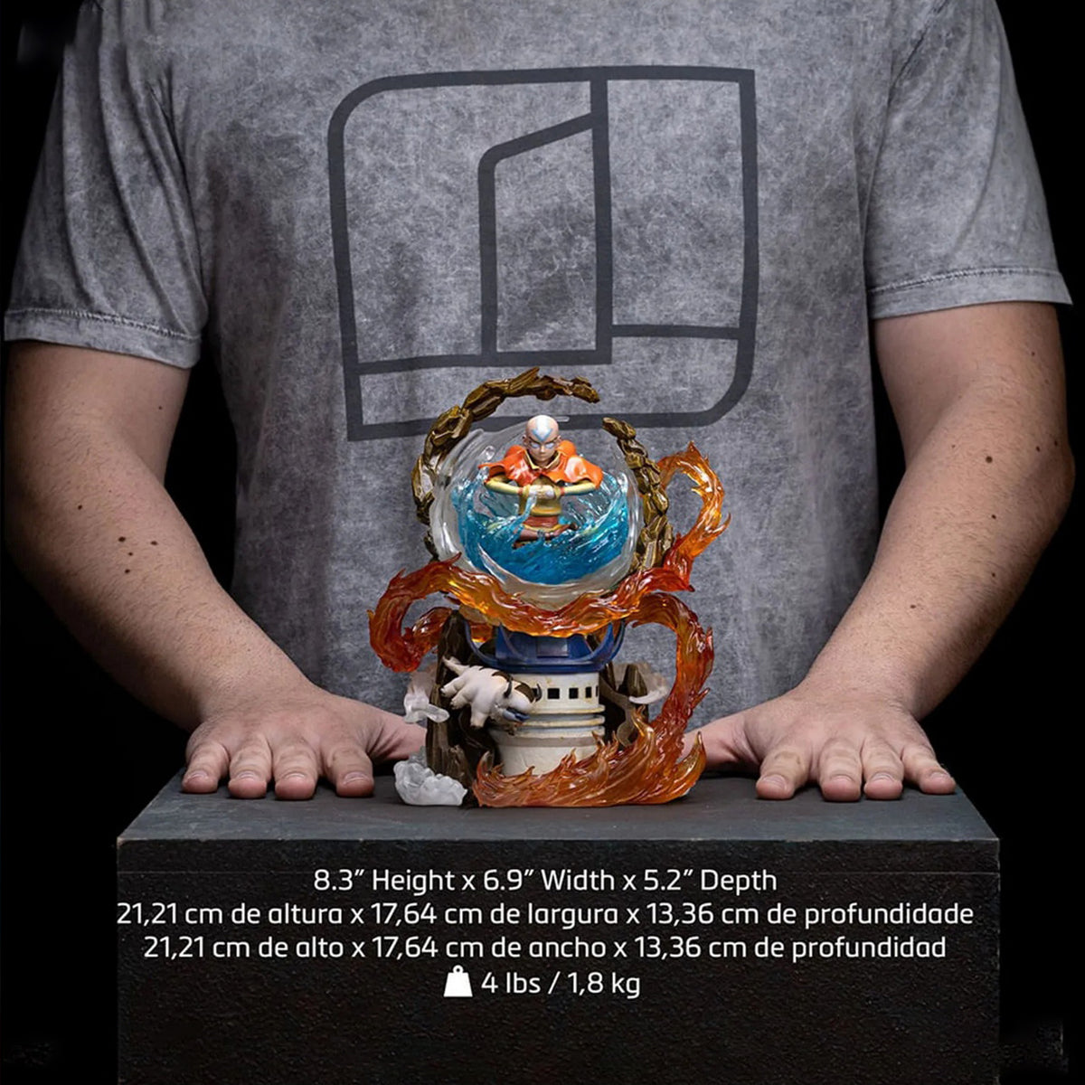 Iron Studios The Legend of Aang Art Animation Movie Statue