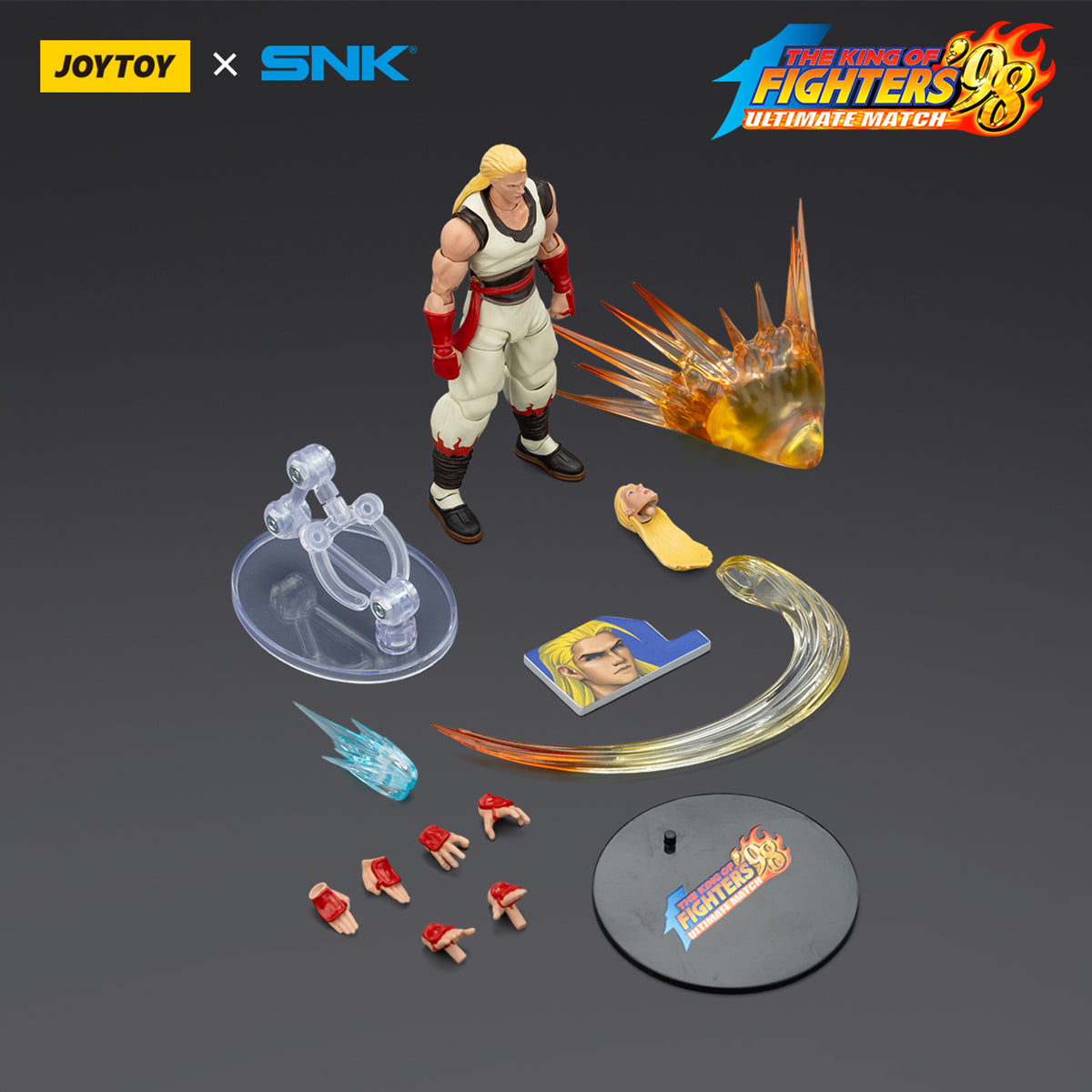 JOYTOY KOF '98UM Fatal Fury Team Joe Higashi & Andy Bogard & Terry Bogard 1/18 Scale Action Figure